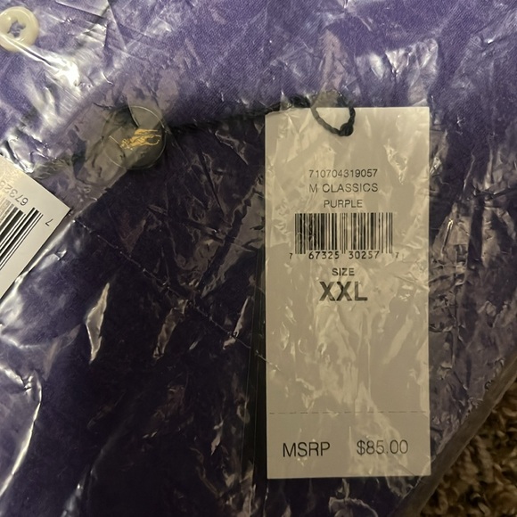 New with Tag Recent Polo Ralph Lauren Men's 100% Cotton Purple T-Shirt XL, XXl - Picture 10 of 11